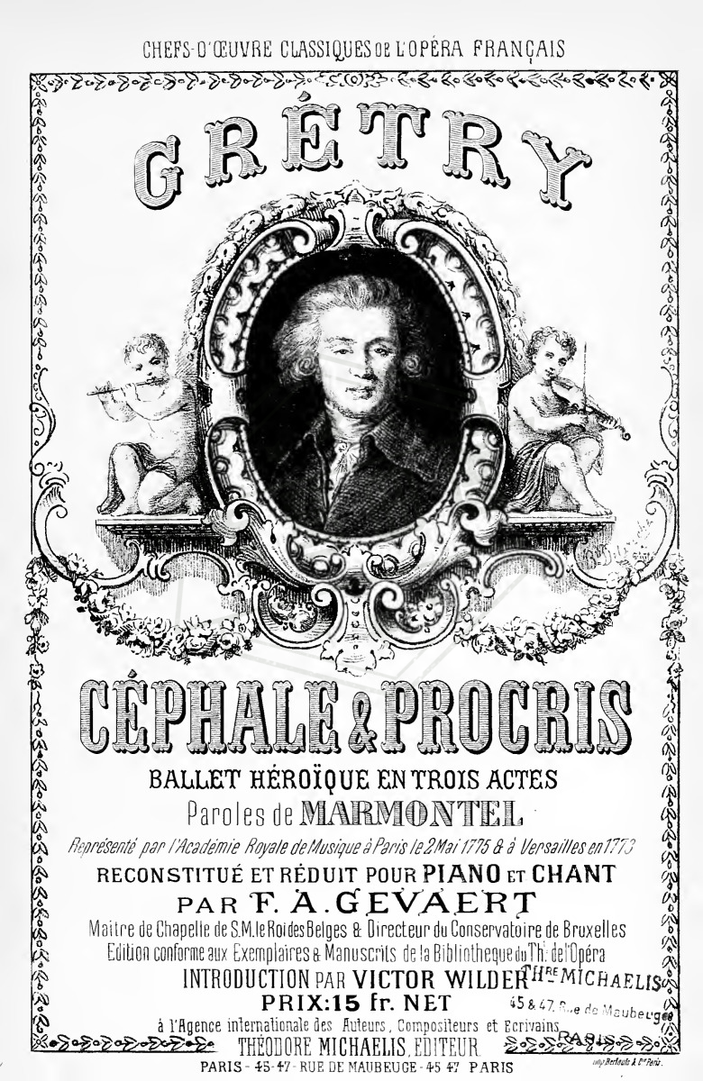 Céphale et Procris(André Ernest Modeste Grétry)完整乐谱-秀琴曲谱网